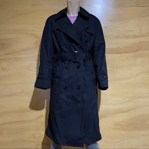 NWOT US Army DLATS Women's All Weather Coat, Black - Picture 4 of 13